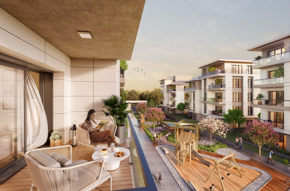 Luxueux appartements à Basaksehir adapté à une vie de famille et à l'investissement