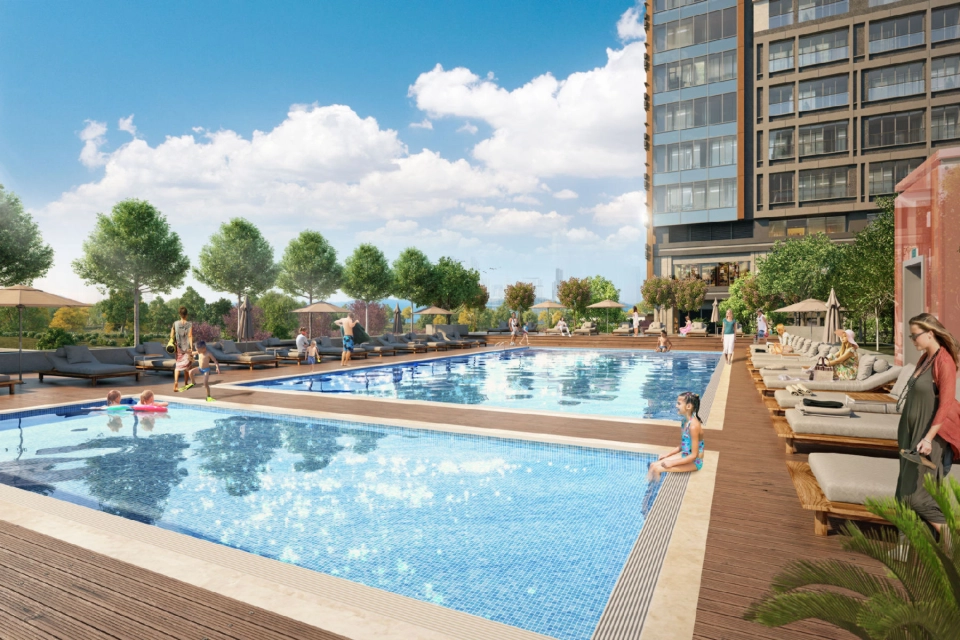 Ready to move apartment in Kadikoy area with Bosphorus view