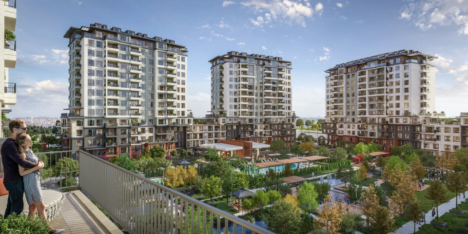 آپارتمانی لاکچری برای فروش در منطقه بیلیکدوزو استانبول