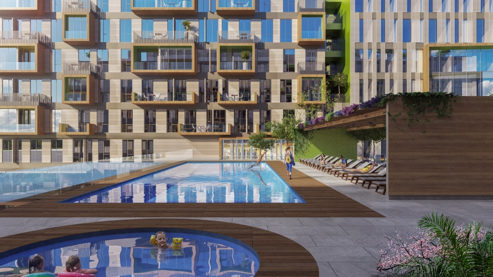Citizenship approved apartments with lake view in Avcılar