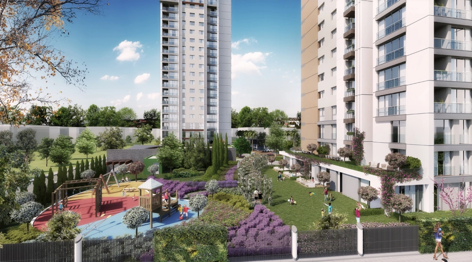 Apartments with sea, city, and forest views in Kartal