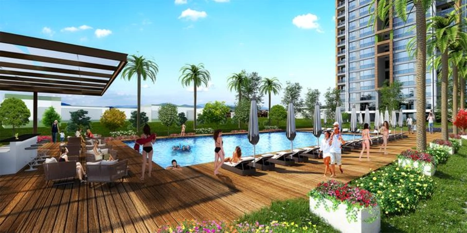 Apartments with sea, city, and forest views in Kartal