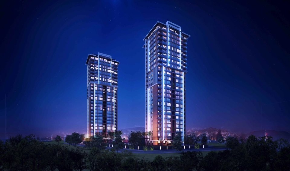 Apartments with sea, city, and forest views in Kartal