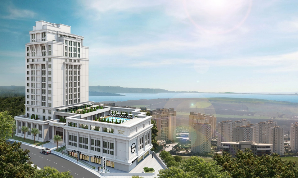 High quality construction units with a view of the famous Bahçeşehir's artificial lake