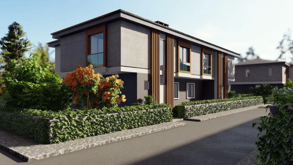 Modern design villas in the European side of Istanbul