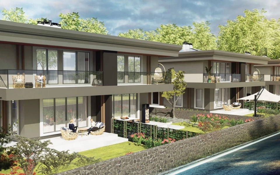 Modern design villas in the European side of Istanbul