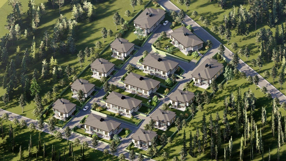 Modern design villas in the European side of Istanbul