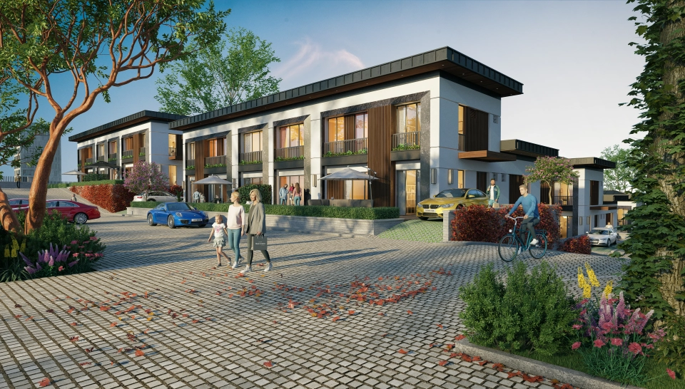 Villas avec un grand design dans la région de Bahcesehir