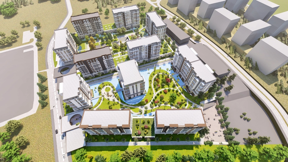 İstanbul'un büyüyen mahallesinde özel ödeme planları olan bir daire