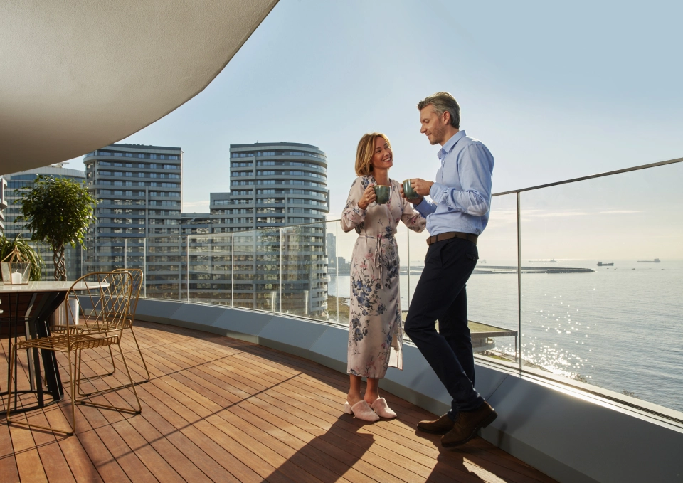 Luxury apartment with direct view of the Marmara Sea in Bakirkoy