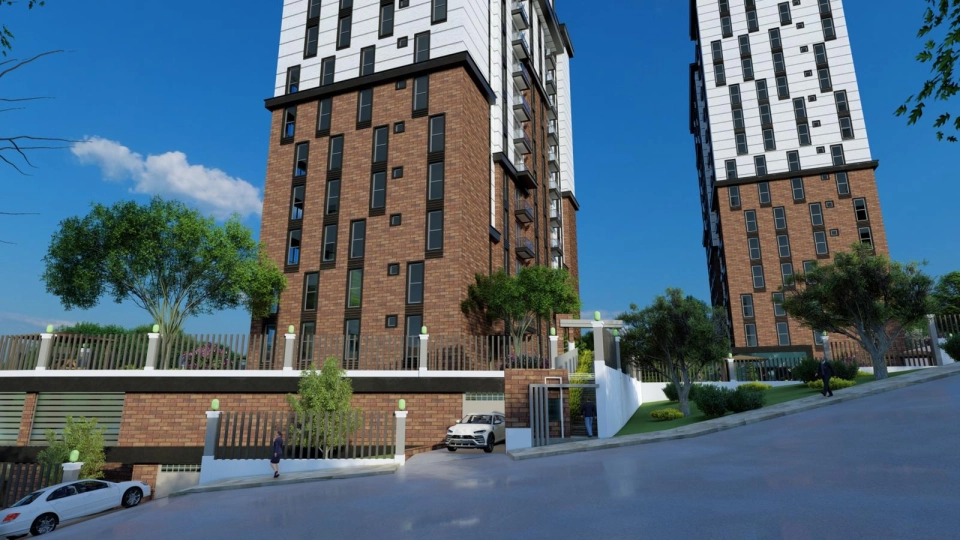 Residential apartments with modern architecture in Kartal