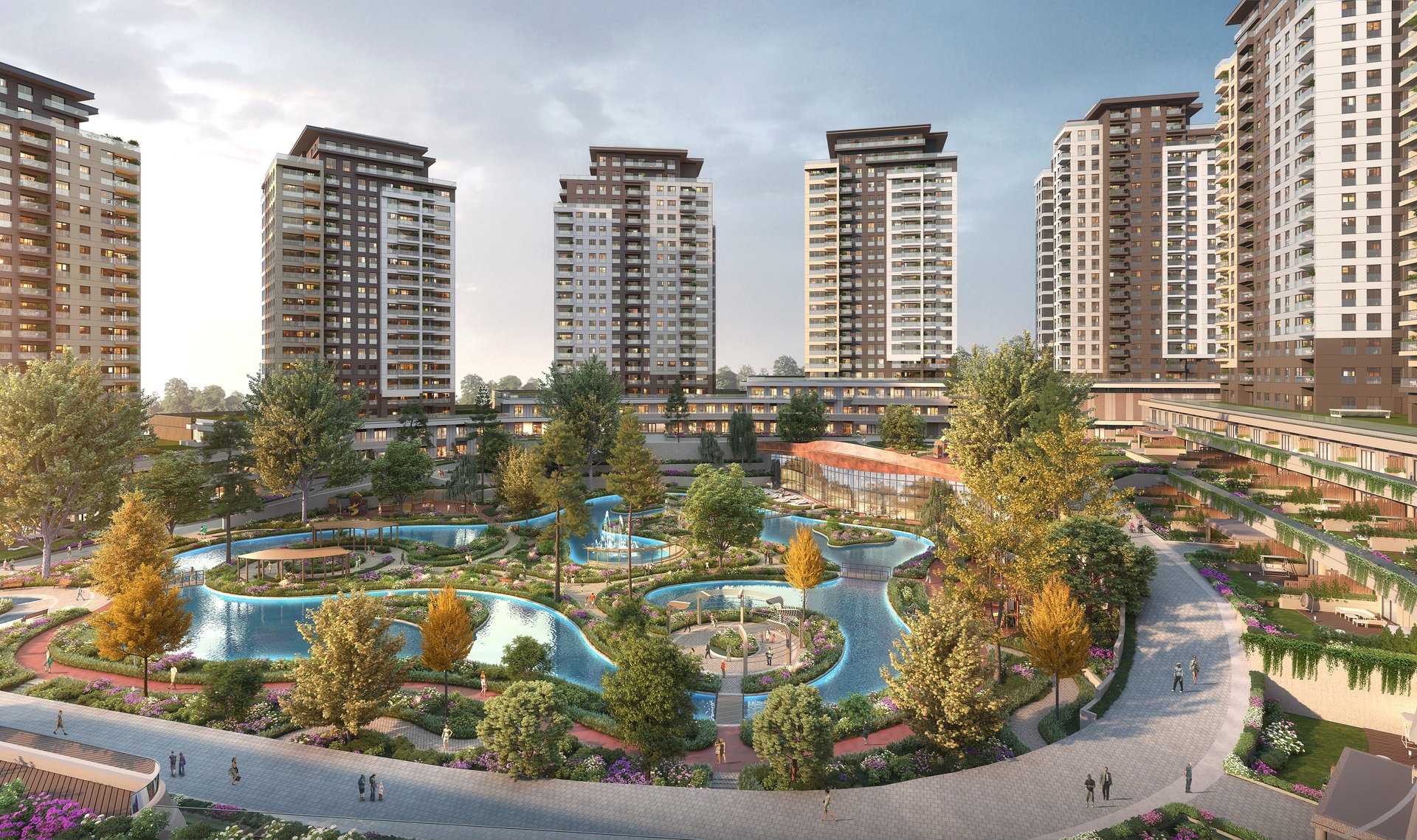 Centre d'Investissement Résidentiel Moderne avec Accès Métro à Güneşli