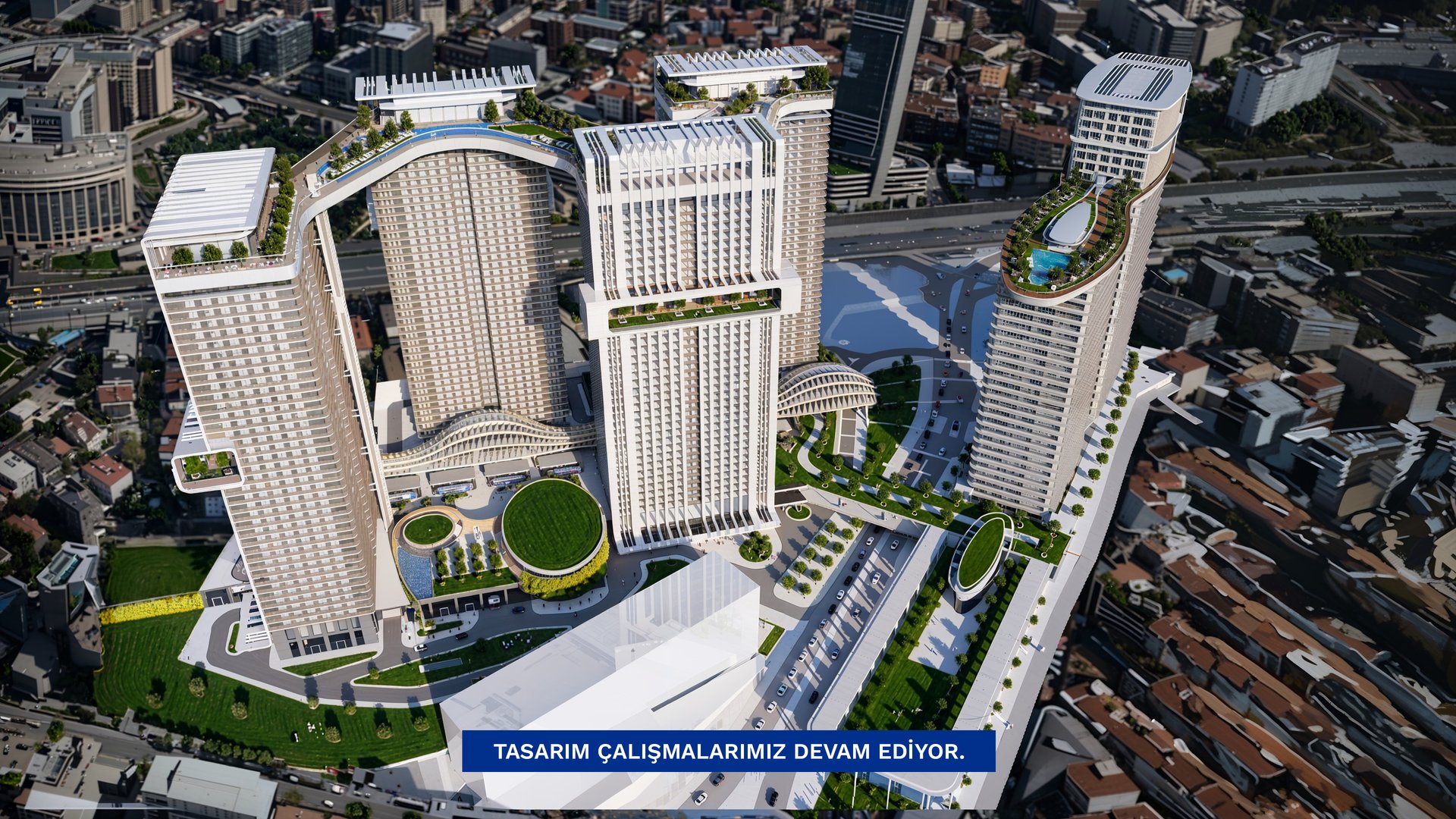 Şişli'de Şehir Manzaralı Lüks Konutlar - Modern Karma Kullanım Projesi
