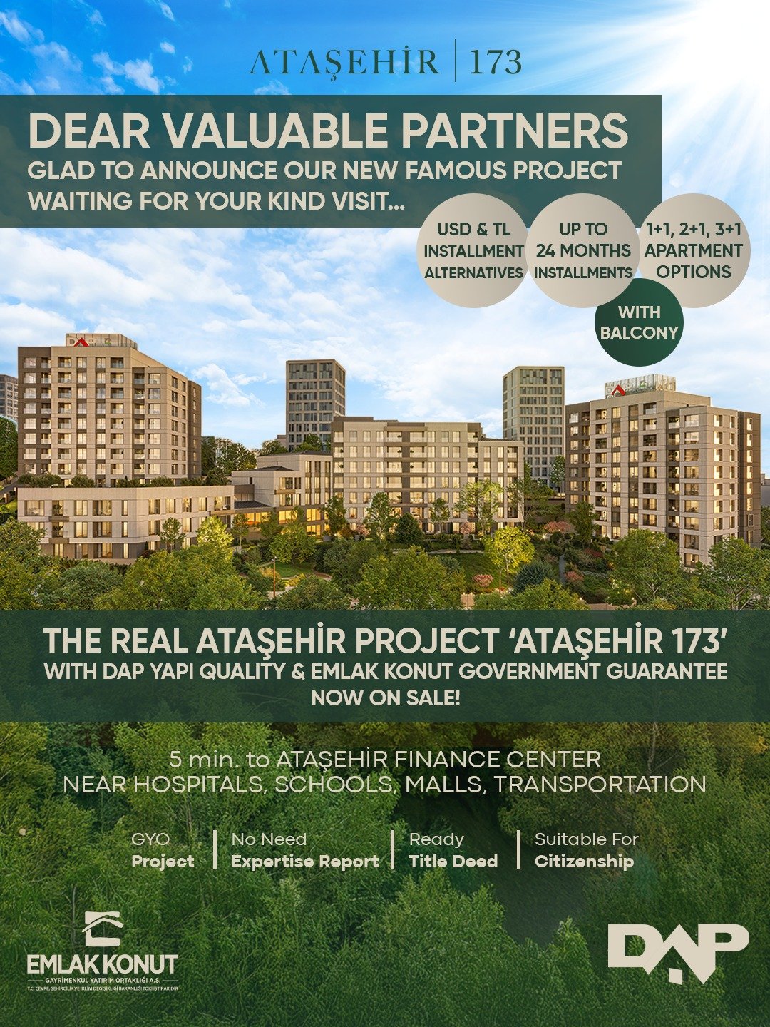 Appartement 3+1 159–171m² - DAP Ataşehir, ataşehir, Istanbul | Domirel