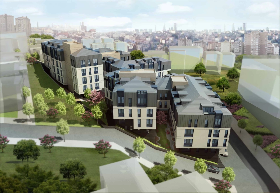 A project under construction at an affordable price in the center of Istanbul in kağıthane