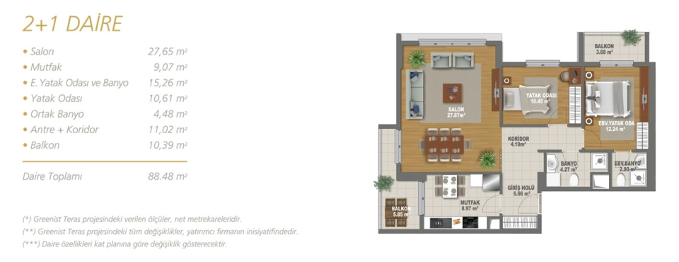 2-Bed 125m² Flat in bağcılar — From $253,000 | Domirel — photo 17