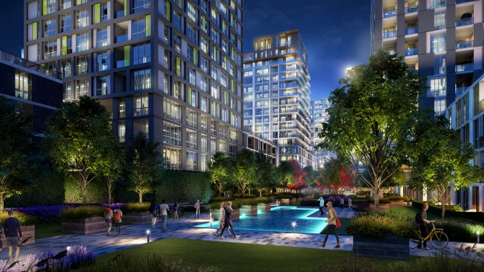 Commercial flats in the growing region of Bahcesehir