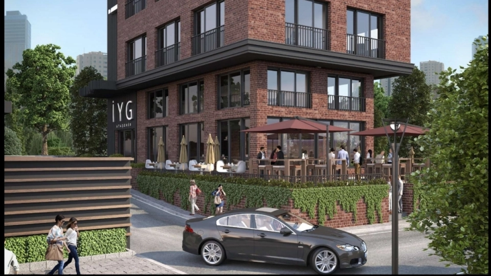 Shops in the Atasehir district of Istanbul