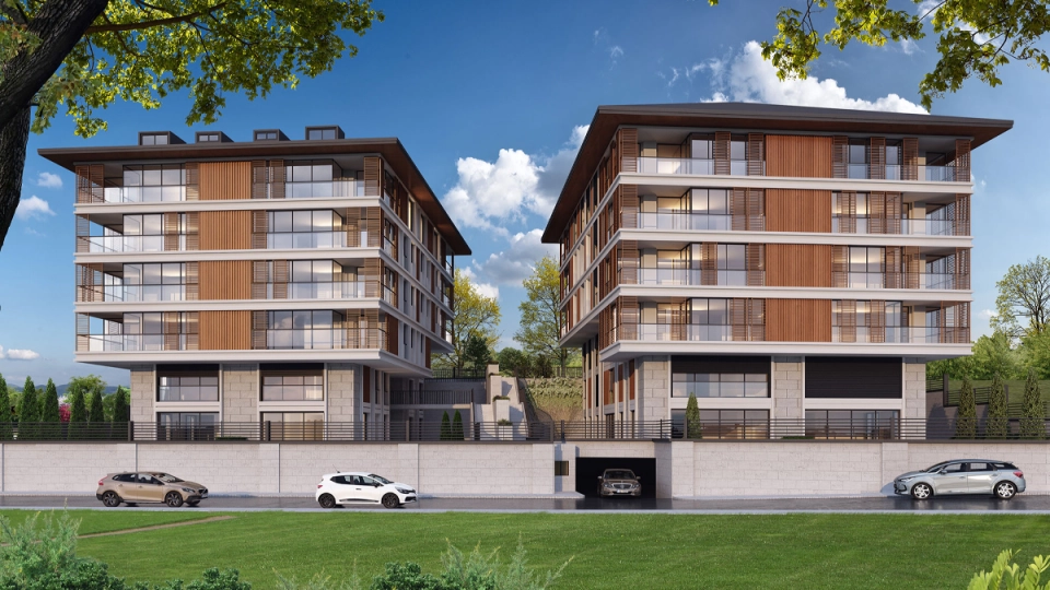 An apartment with a view of the Bosphorus and close to two metro lines M4 and M5