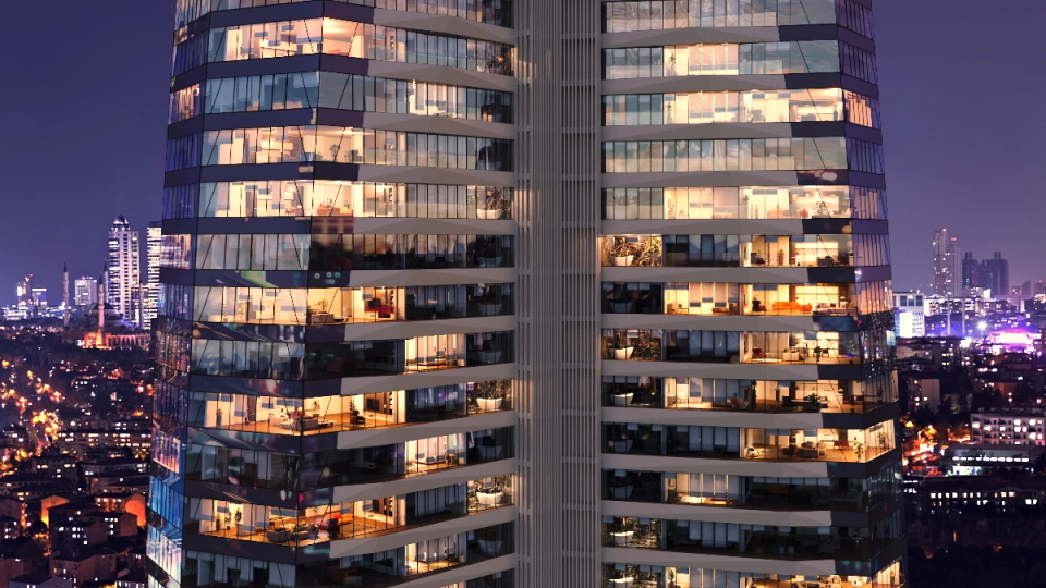 مجمع فاخر مع مطابخ مفروشة وموقع مناسب للوصول السهل إلى المدينة - صورة 3