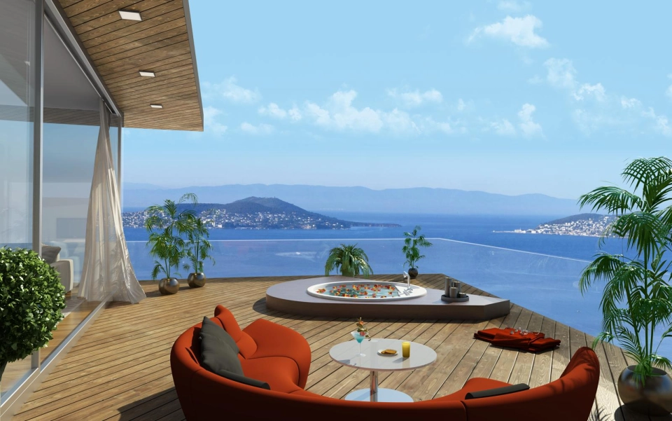 Apartments with sea and sky views suitable for citizenship in Kartal Istanbul