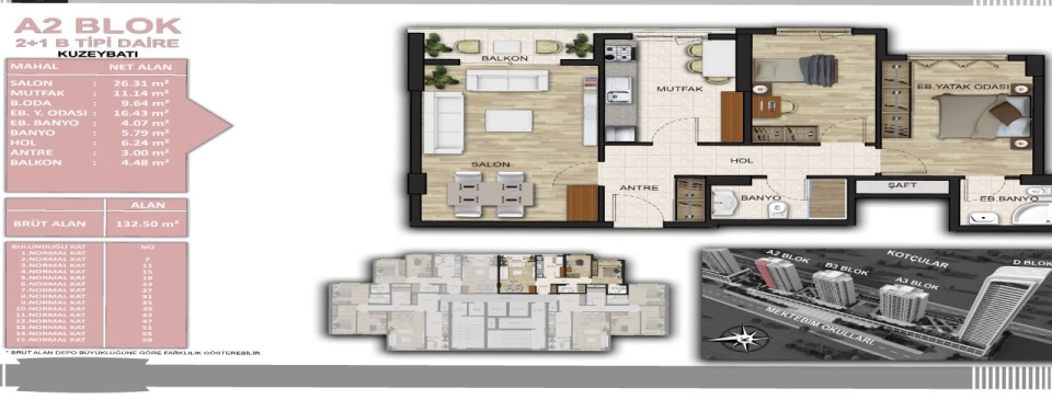 2 Bed Luxury Apartment in Onur Park Life Başakşehir Istanbul — photo 51