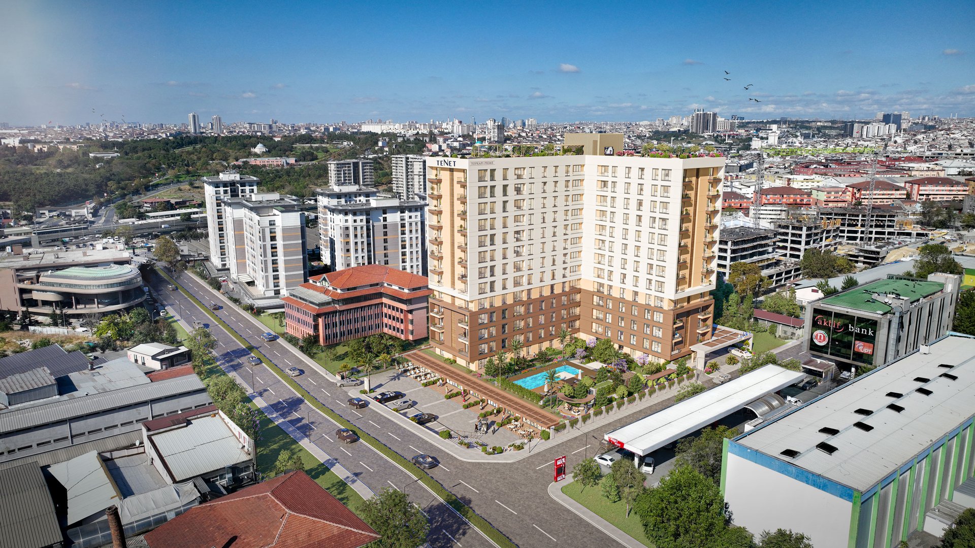 1+1 Apartment · Sea View · 71m² · $400,000 · Topkapı, fatih