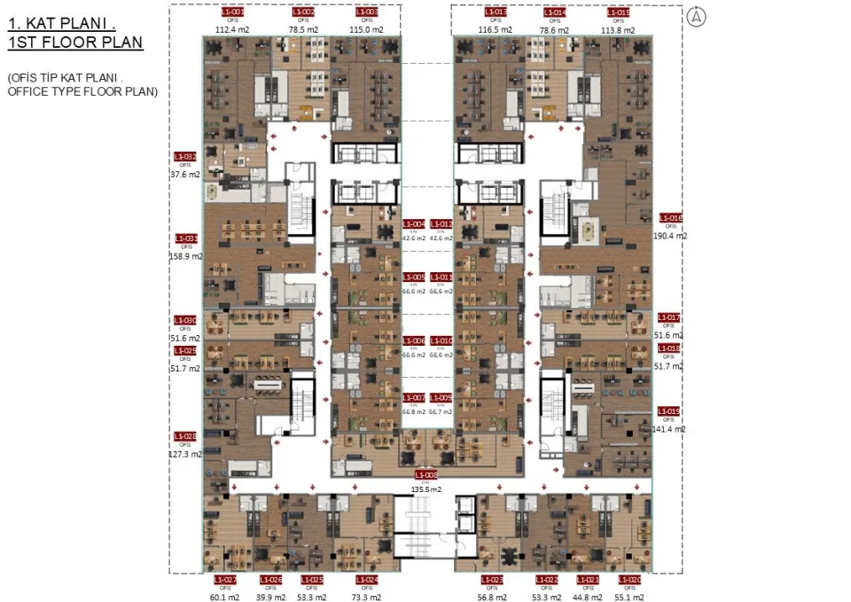 شقة 3+1 690م² Boulevard Istanbul | دوميريل — photo 21