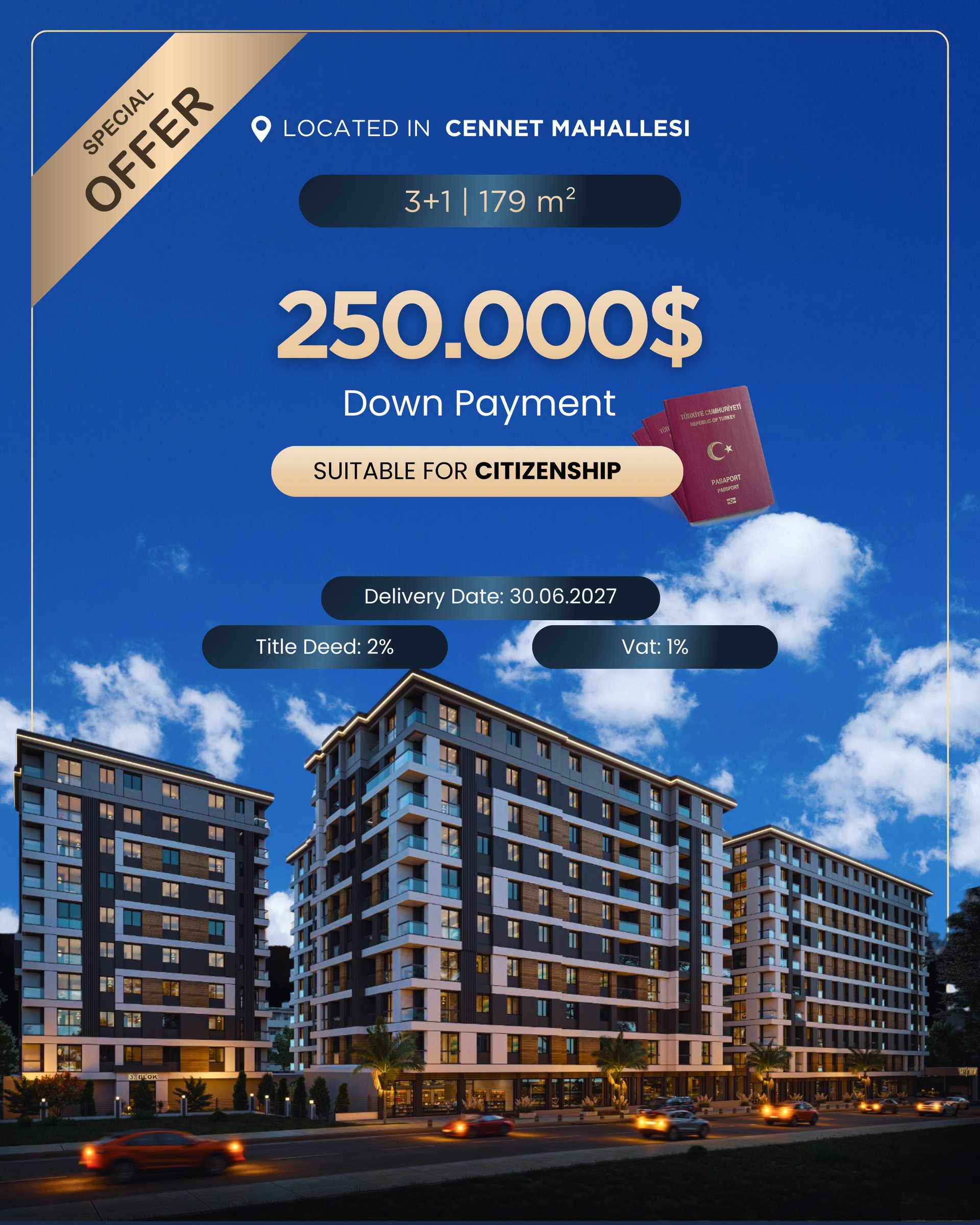 2-Bed 87m² Flat in küçükçekmece — From $256,000 | Domirel — photo 11